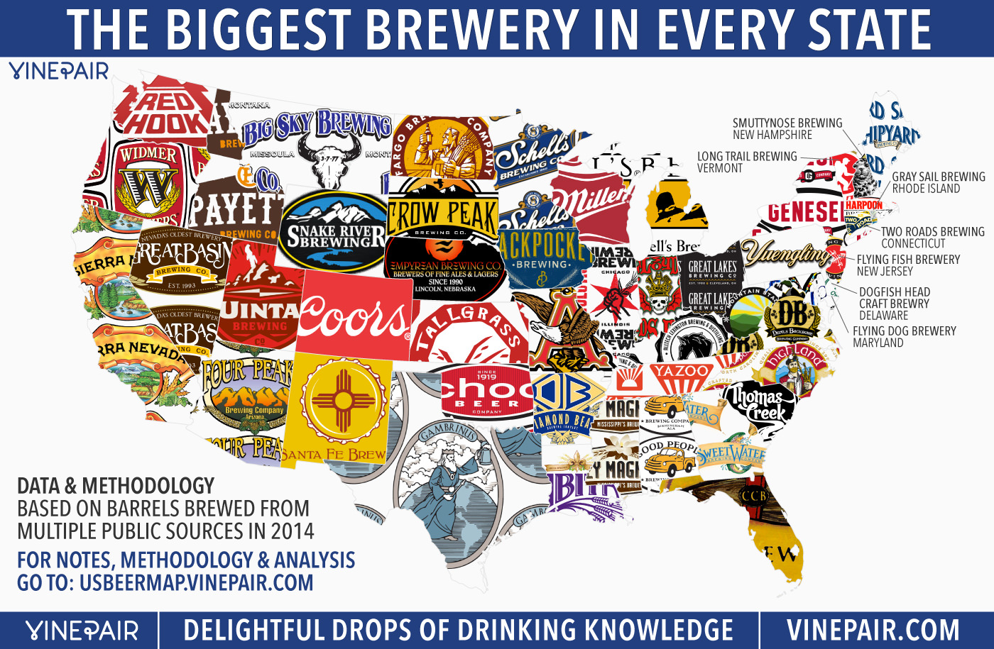 MAP: The Biggest Brewery In Every State