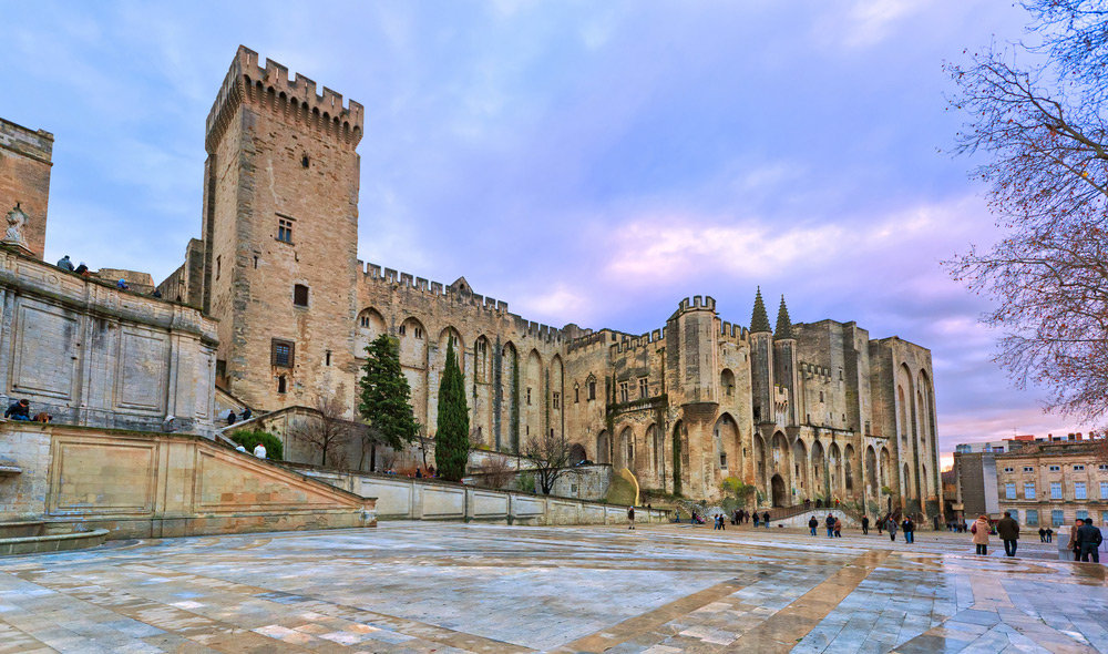 Palais des Papes - Palace of the Popes - in Avignon, France
