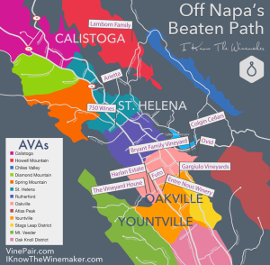 A Map To Taste Wines Off Of Napa Valley's Beaten Path