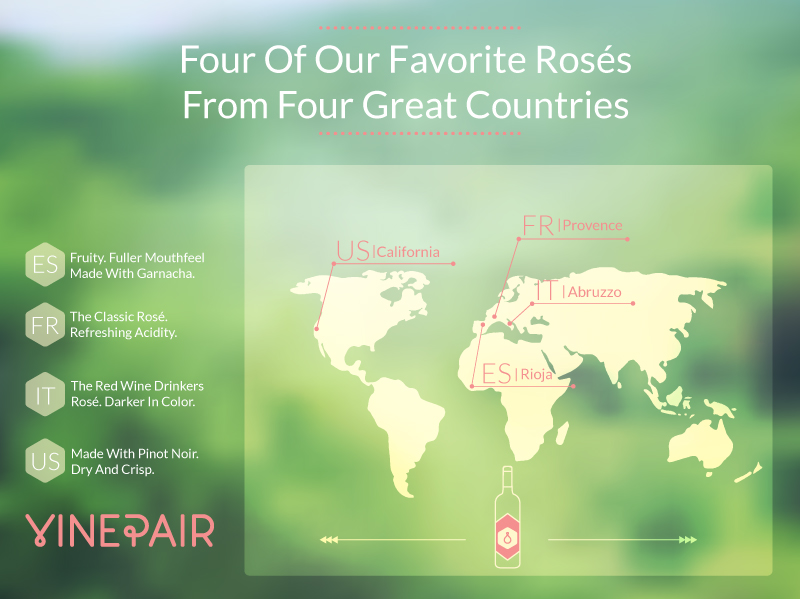 Mapping Our Favorite Rosés From Around The World
