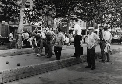 Men Playing Bocce In NYC, 1975