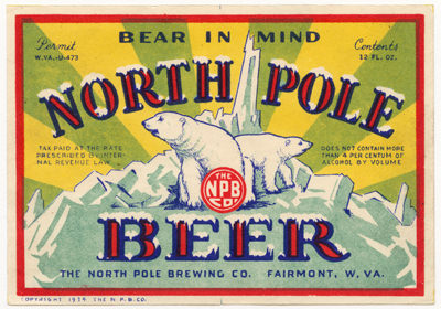 North Pole Beer 1934