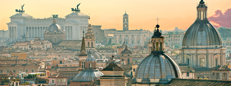 The skyline of Rome.