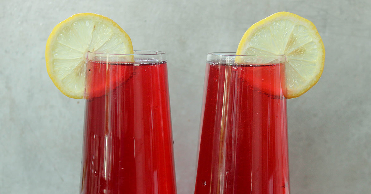 The Hibiscus French 75 Recipe
