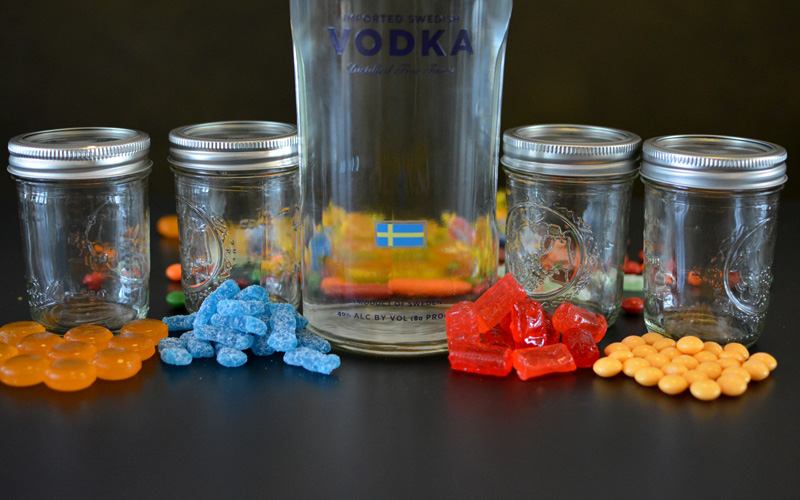 We made candy vodka