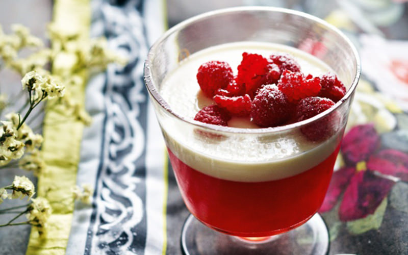 This is Prosecco panna cotta