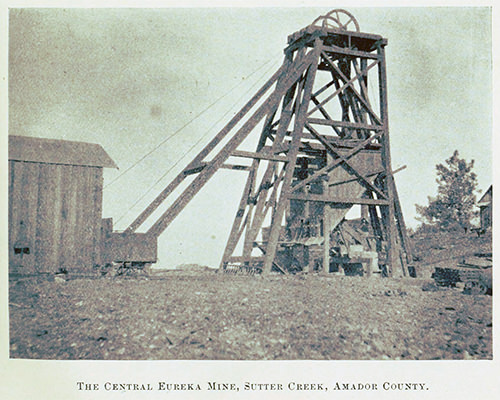 A Gold Mine In Eureka, 1900
