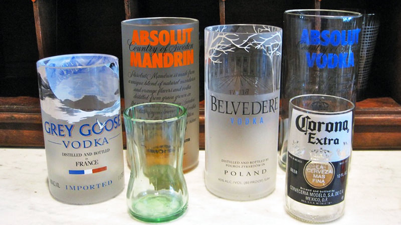Make these awesome crafts with leftover alcohol bottles