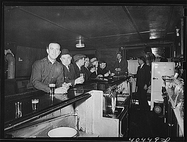 Men at a bar