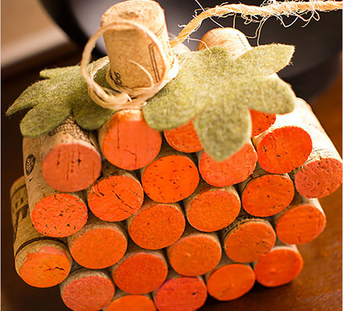 Wine Cork Pumpkin