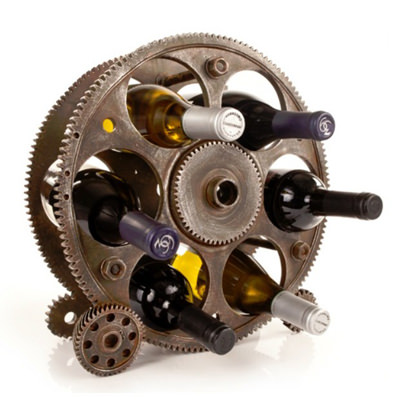 Steampunk Wine Rack
