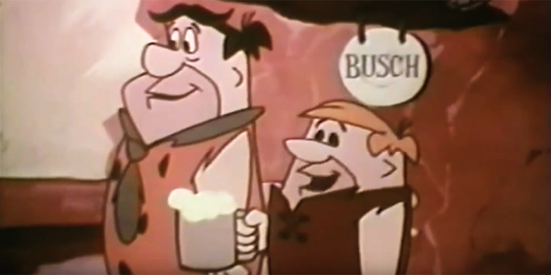 There's A Flintstones Corporate Cartoon About Busch Beer