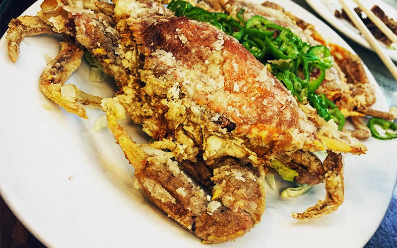 Salt Baked Crabs
