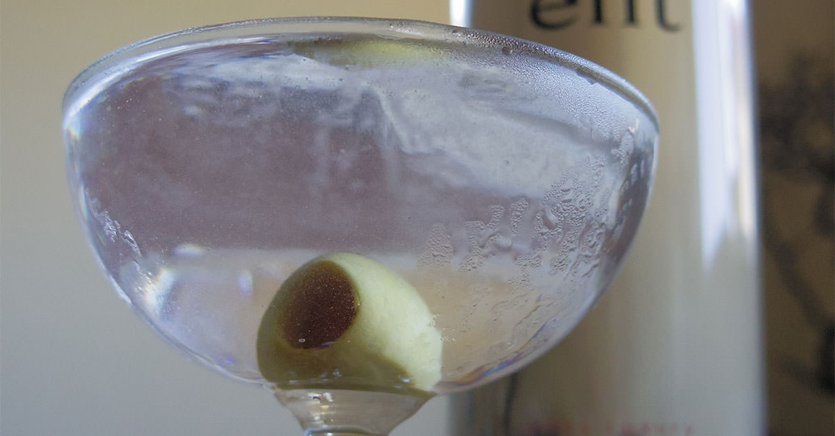 The simple vodka martini