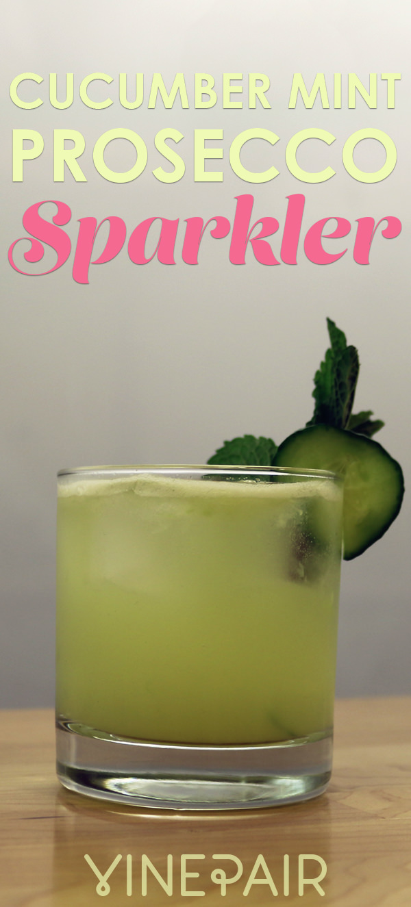 Mint Cucumber Prosecco Sparkler [RECIPE]