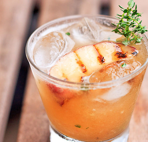 Grilled Peach Cocktail