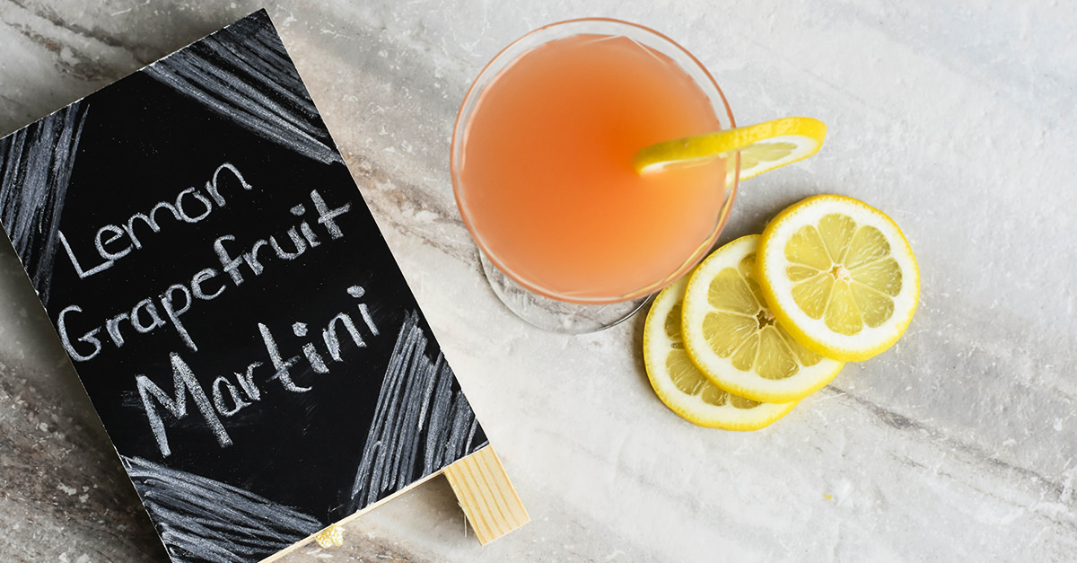 The Lemon Grapefruit Martini Recipe