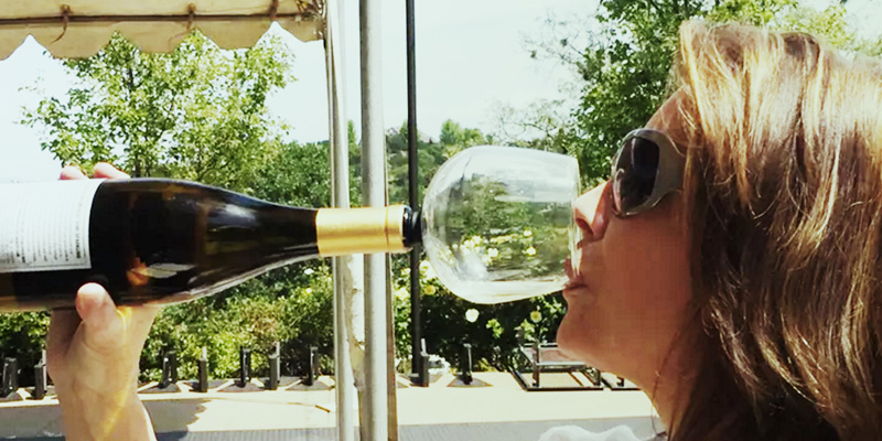 The Guzzle Buddy Turns Your Wine Bottle Into A Wine Glass