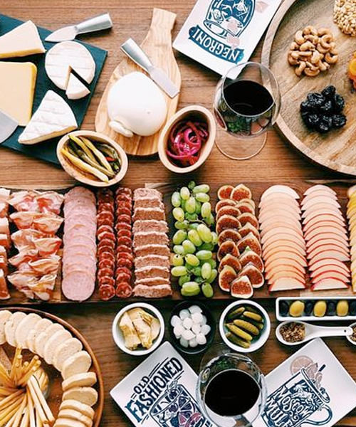 We're Obsessed With These 15 Swoon-Worthy Cheese & Charcuterie Boards Cheese Figs Grapes Charcuterie Cornichons