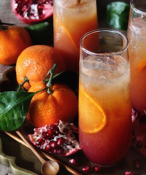 The Satsuma and Pomegranate Campari is the perfect Campari cocktail for branching out from Negronis