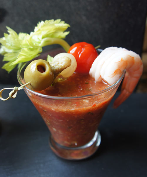make this gorgeous spiked bloody mary gaspacho