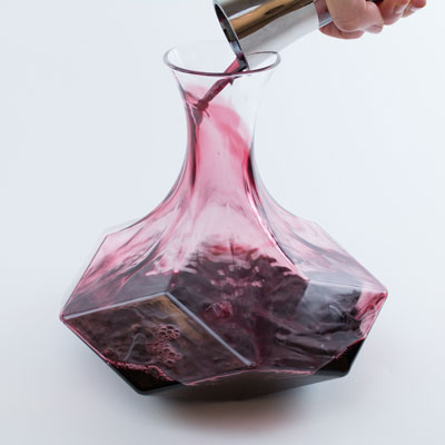 This Geometric Decanter is perfect for all of your red-wine decanting needs