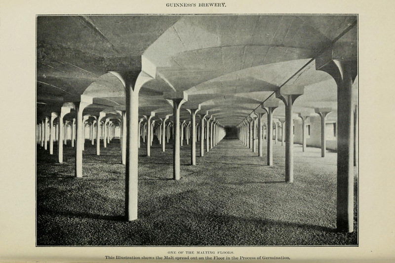 The Guinness storehouse historic malting floor