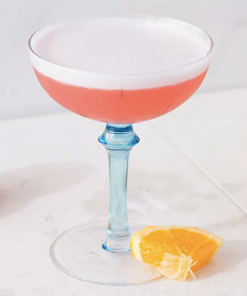 This Gin Campari Sour is a great cocktail to make to utilize your new coupe glasses