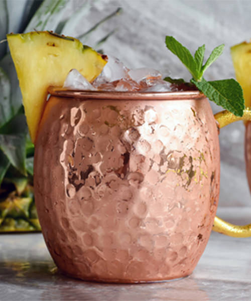 the pineapple moscow mule is one of the best pineapple cocktails