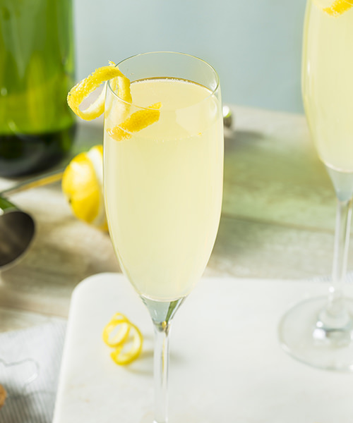 French 75 with cognac