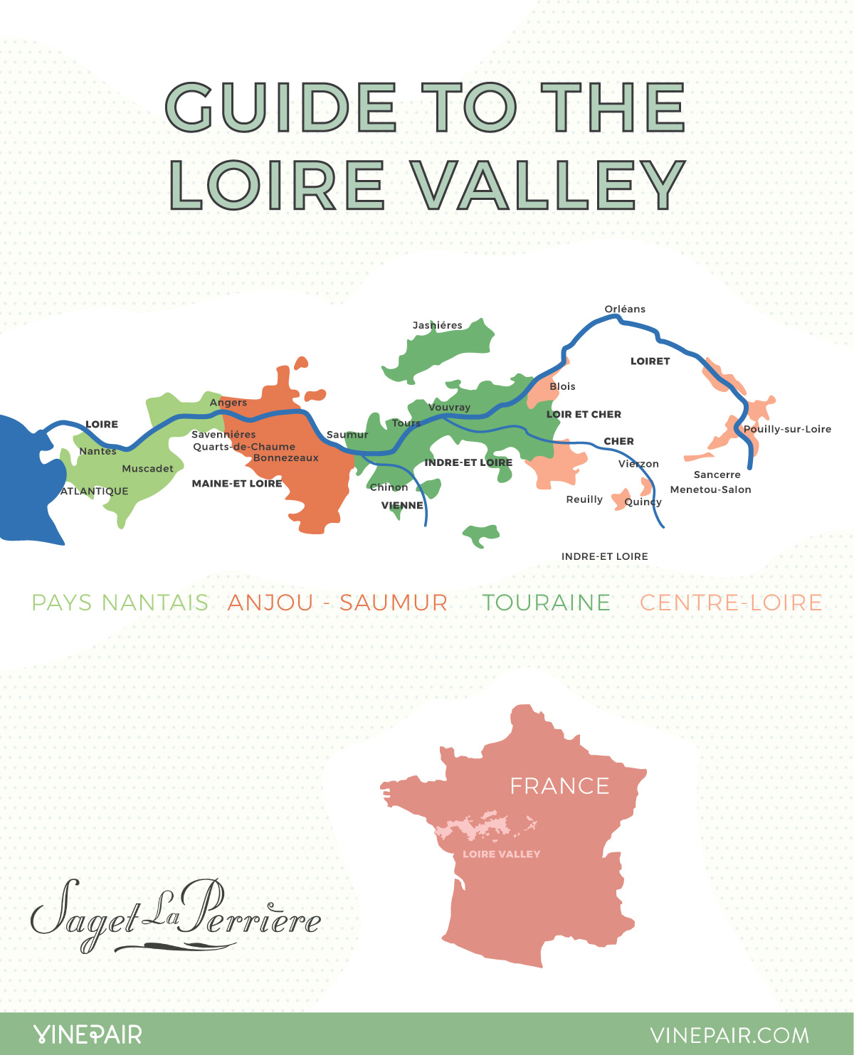 Map Of The Loire Valley