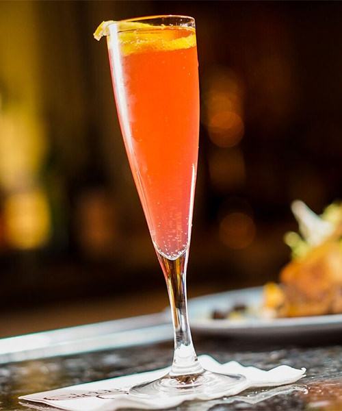 poinsettia is one of disney's new holiday cocktails