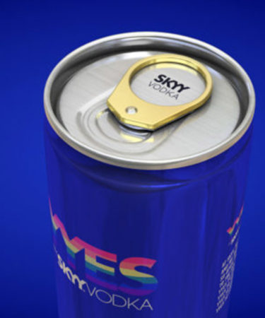Skyy Vodka Says ‘Yyes’ to Marriage Equality With Engagement Ring-Clad Cans