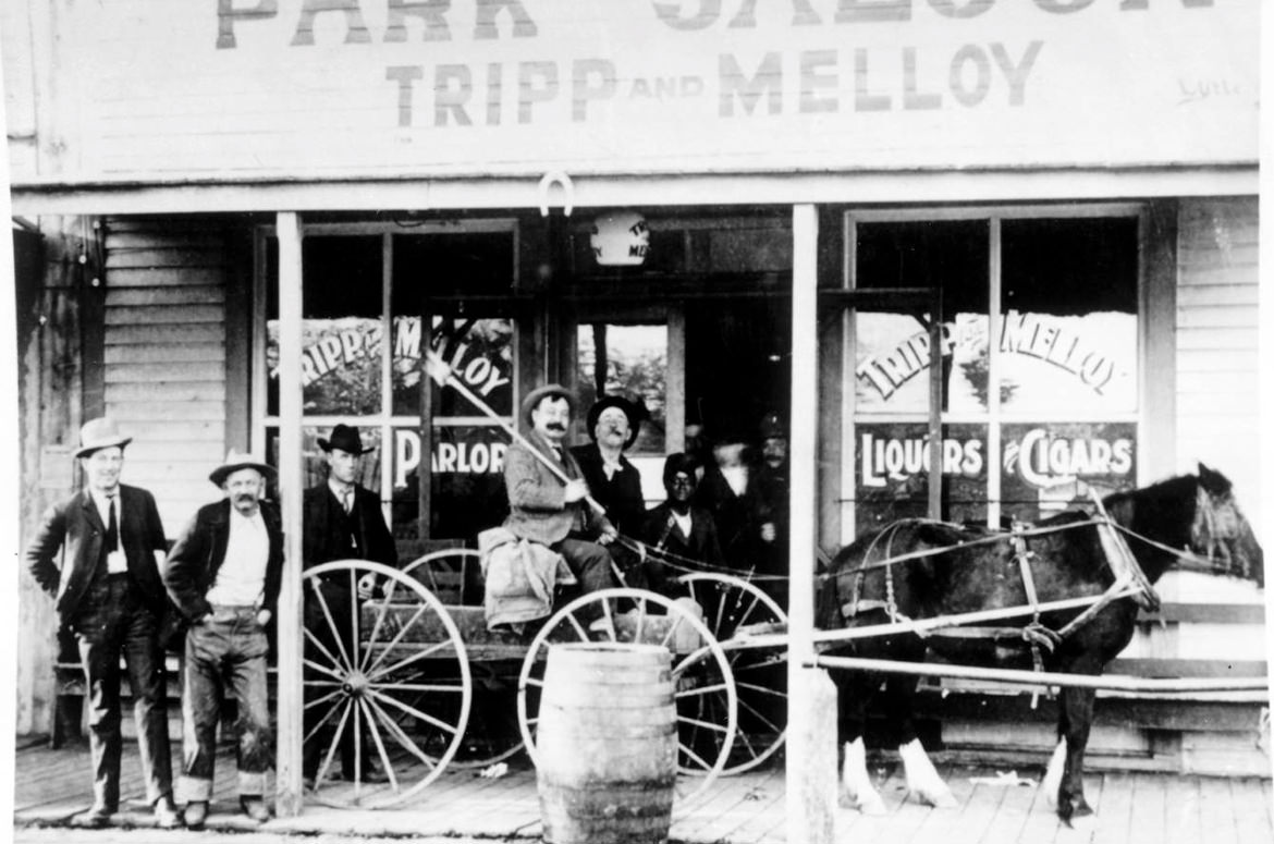 Tripp and Melloy owned Park Saloon in Wild West Montana.