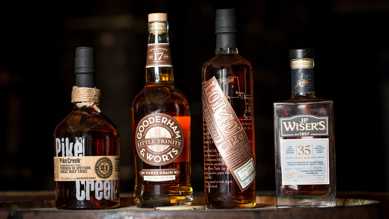 Aged Canadian whiskies are increasingly available.