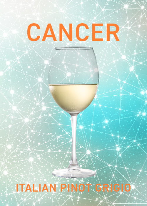 Pinot Grigio is ideal for Cancers in May, according to VinePair's drink pairing horoscope.