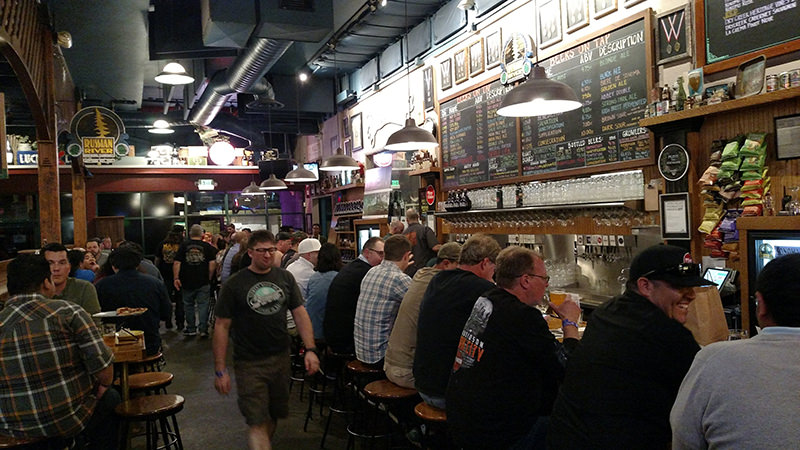 The taproom at Russian River Brewing is always at capacity.