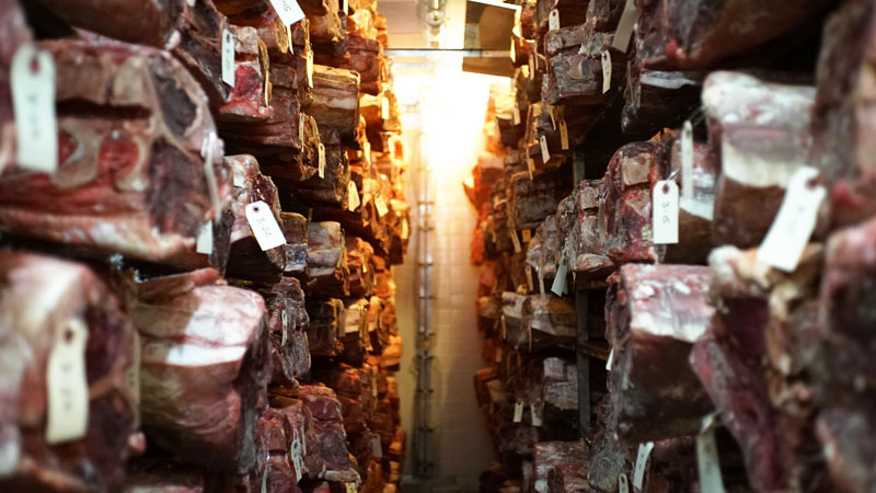 Bern's Steak House Meat Aging Cellar