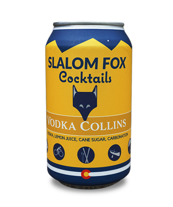 Slalom Fox canned vodka collins.