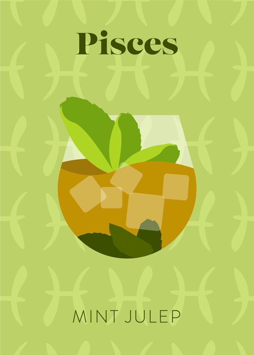 Mint julep is a drinks pairing for your July horoscope.
