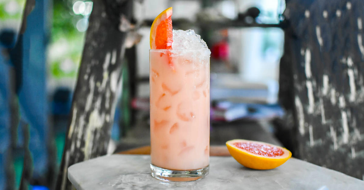 This fun twist on the classic 1940's cocktail, the Test Pilot, blends our love for the grapefruit notes in Palomas with the coconut richness that makes this the perfect summer cocktail.