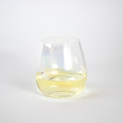 Rainbow Shimmer Stemless Wine Glass