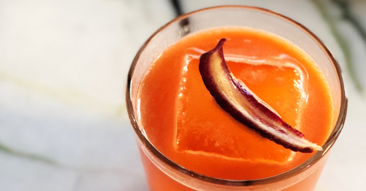 This cocktail from Momofuku Las Vegas features a carrot-ginger shrub that stands up to the mix of rye, sherry, citrus, and two types of bitters. Learn how to make the recipe.