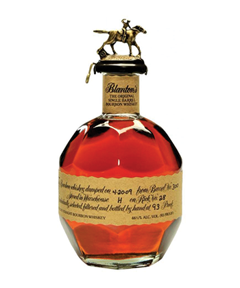 Blanton's Original Single Barrel Bourbon Whiskey is one of the Best Bourbons for 2019
