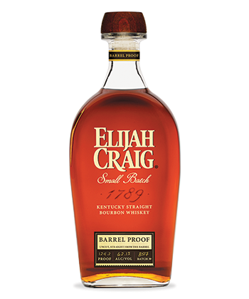 Elijah Craig Small Batch Barrel Proof is one of the Best Bourbons for 2019