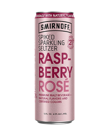 Smirnoff Sparkling Raspberry Rosé is one of the best spiked seltzers of 2019