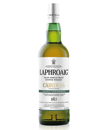 Laphroaig Islay Single Malt Cairdeas Triple Wood Original Cask Strength is one of the best Scotch whiskies under $100