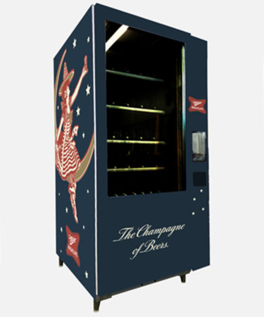 This Vending Machine Dispenses Champagne Bottles of Miller High Life