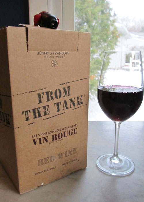 Jenny and Francois “From the Tank” Vin Rouge is one of the best boxed wines of 2020