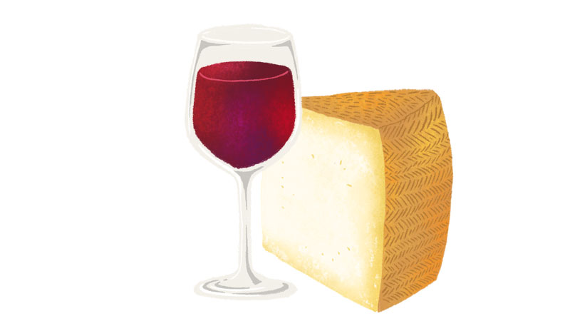 Rioja goes well with Manchego cheese
